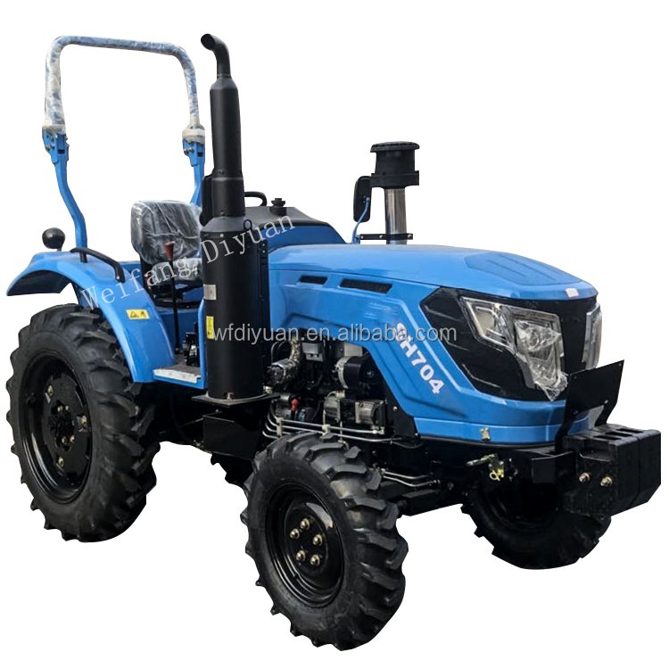 China 4*4 TE704 Mini Tractors Lawn Mower Agricultural Machinery Farming Equipment