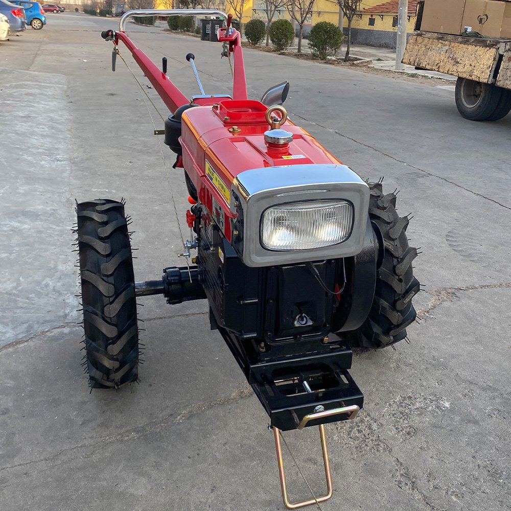 Farm Machinery Hand Walking Tractor Farm Tractor Trade 15hp 13HP 12HP diesel Walking Tractors Two Wheel Mini