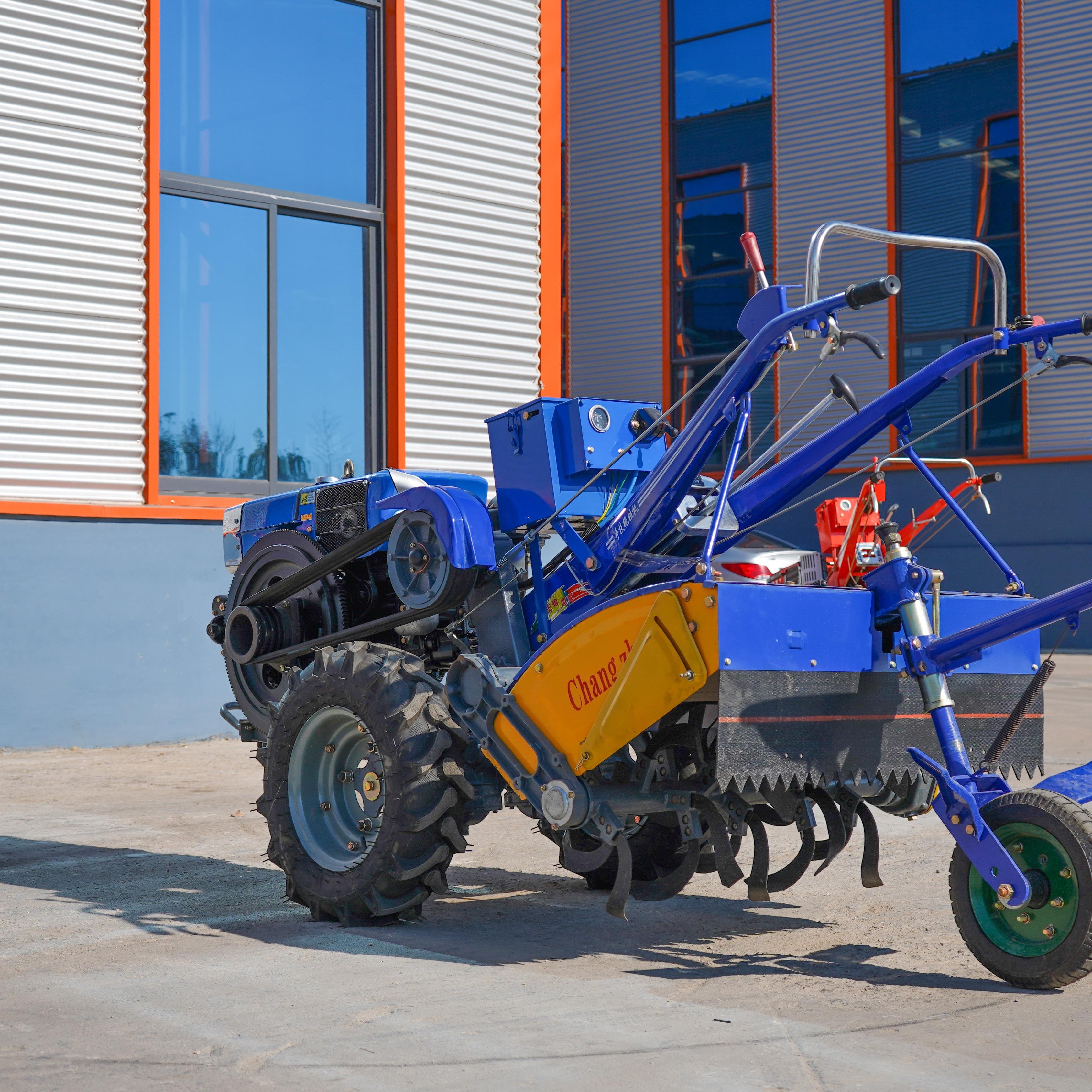 Farm Machinery Hand Walking Tractor Farm Tractor Trade 15hp 13HP 12HP diesel Walking Tractors Two Wheel Mini