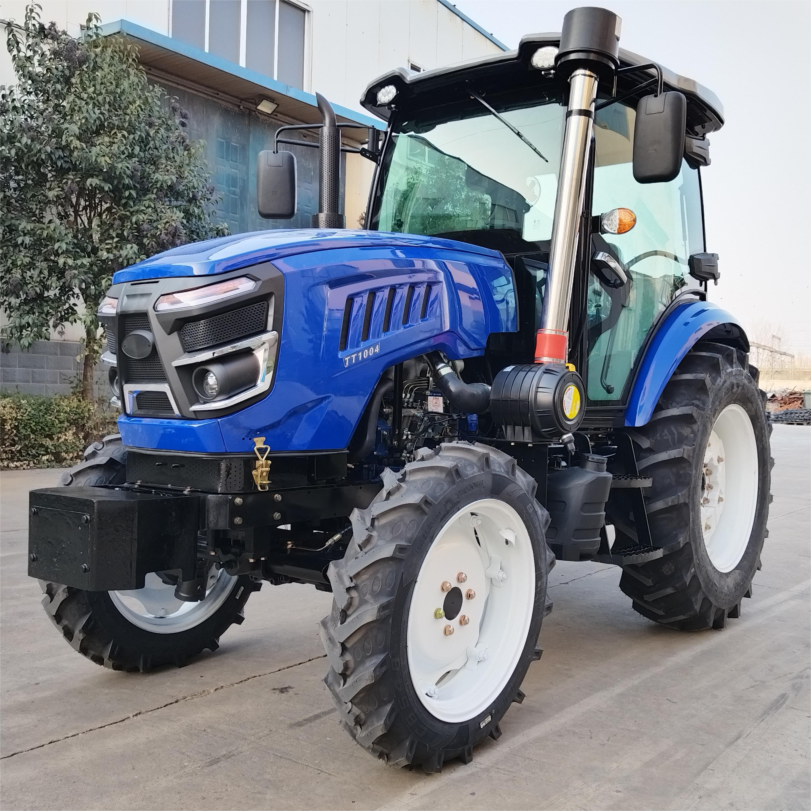 High Quality 4*4 Orchard Garden Wheel Tractor Uses Farm Machine Engine Power 50hp Anti-Rolling Mini Tractor for Agriculture