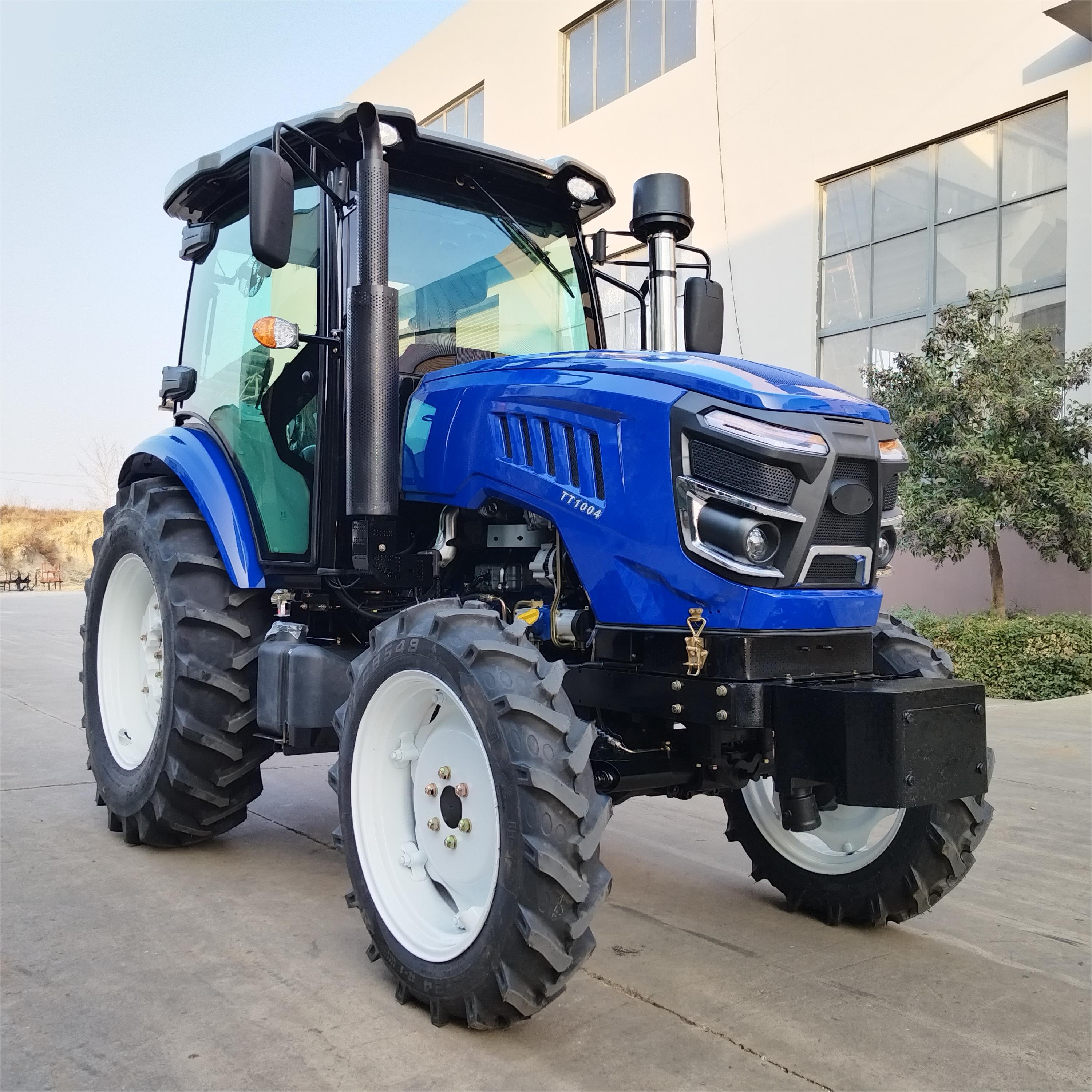 High Quality 4*4 Orchard Garden Wheel Tractor Uses Farm Machine Engine Power 50hp Anti-Rolling Mini Tractor for Agriculture