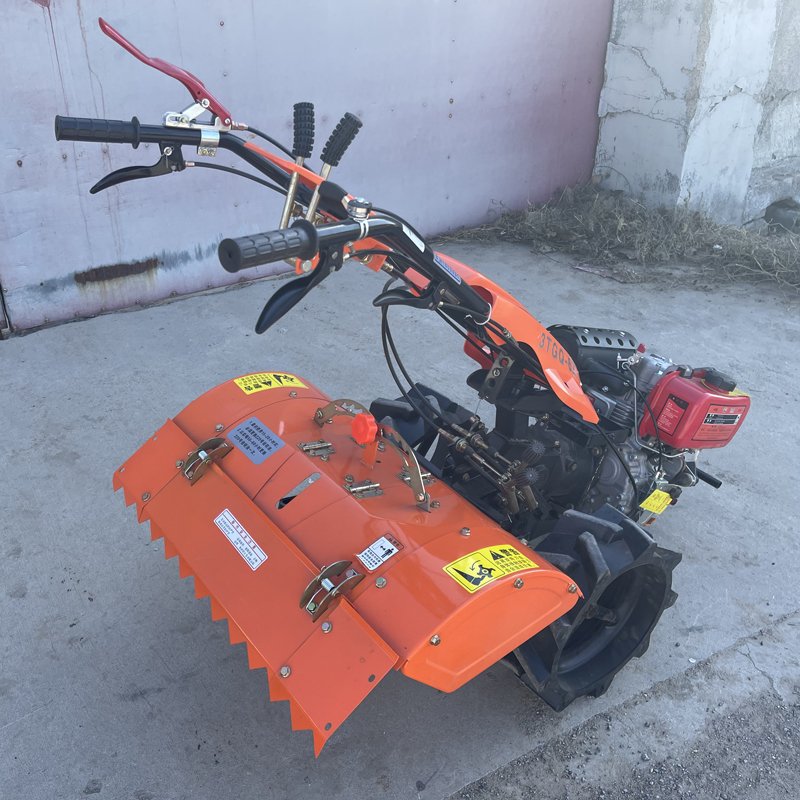 Falath New Design 20hp 25 hp Garden Walking Tractor for Sale Rotary Cultivator Direct-connected Four-wheel Drive Power Tiller