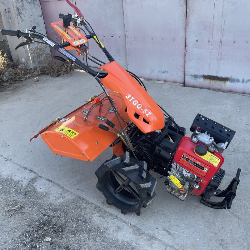 Falath New Design 20hp 25 hp Garden Walking Tractor for Sale Rotary Cultivator Direct-connected Four-wheel Drive Power Tiller