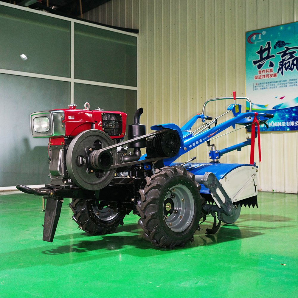 Hot Sale Agriculture Ploughing Machine Hand Holder 2 Wheel Mini Walking Tractor with Tiller