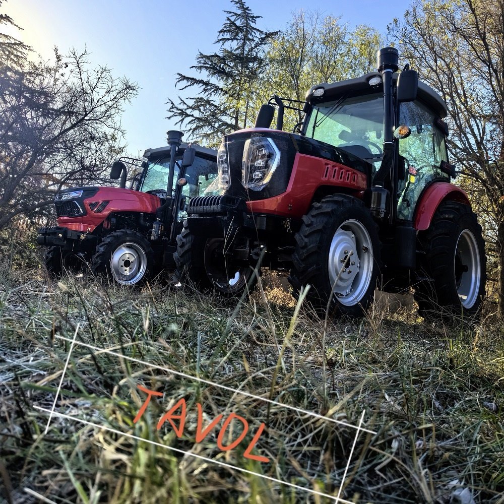 TAVOL 70HP 4WD Wheel Tractor Farm Equipment with Core Components Engine Motor Pump Gear Gearbox Bearing
