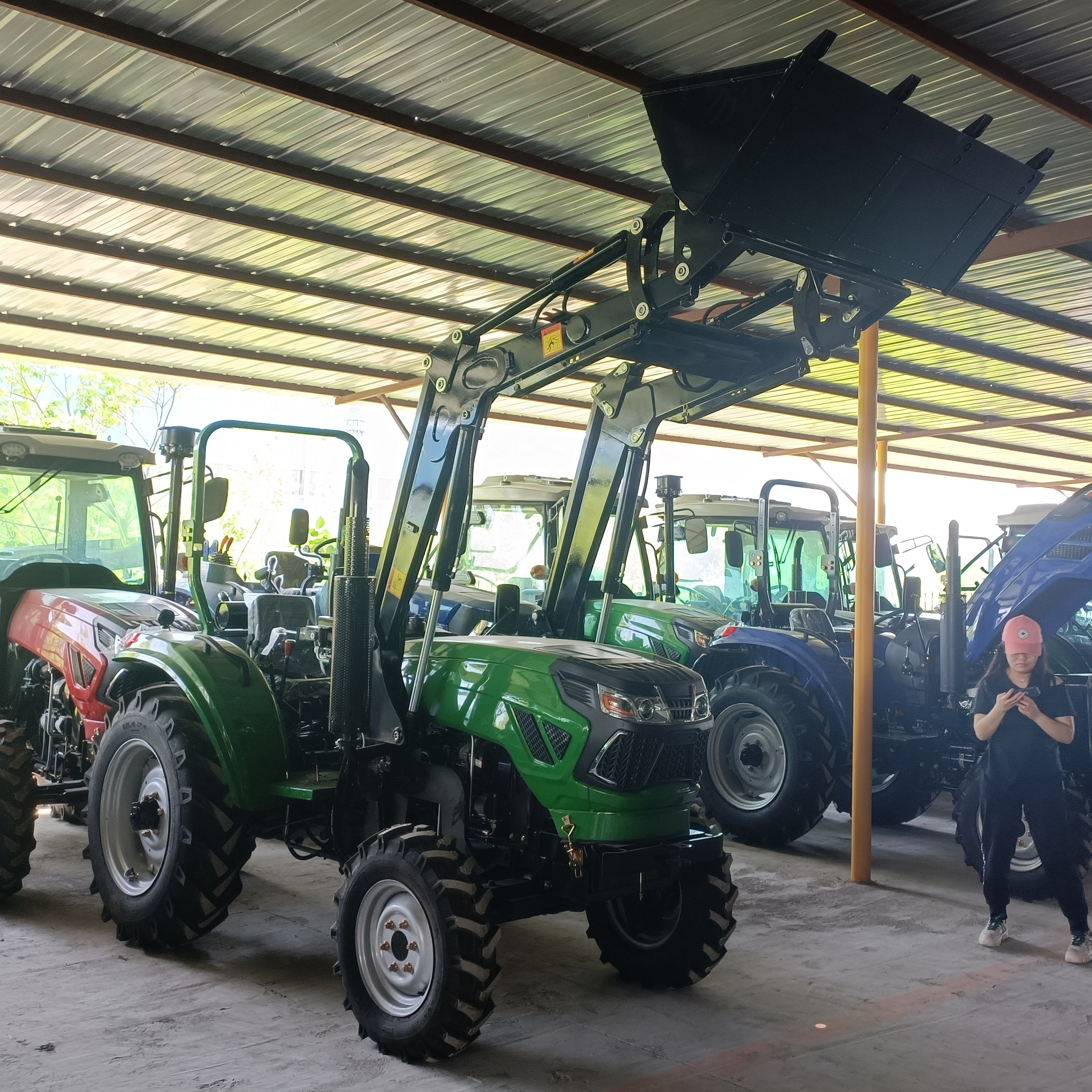 Mini Farm Tractor Agricultural With Attachments Tractors With Front End Loader Tractor Rear Backhoe