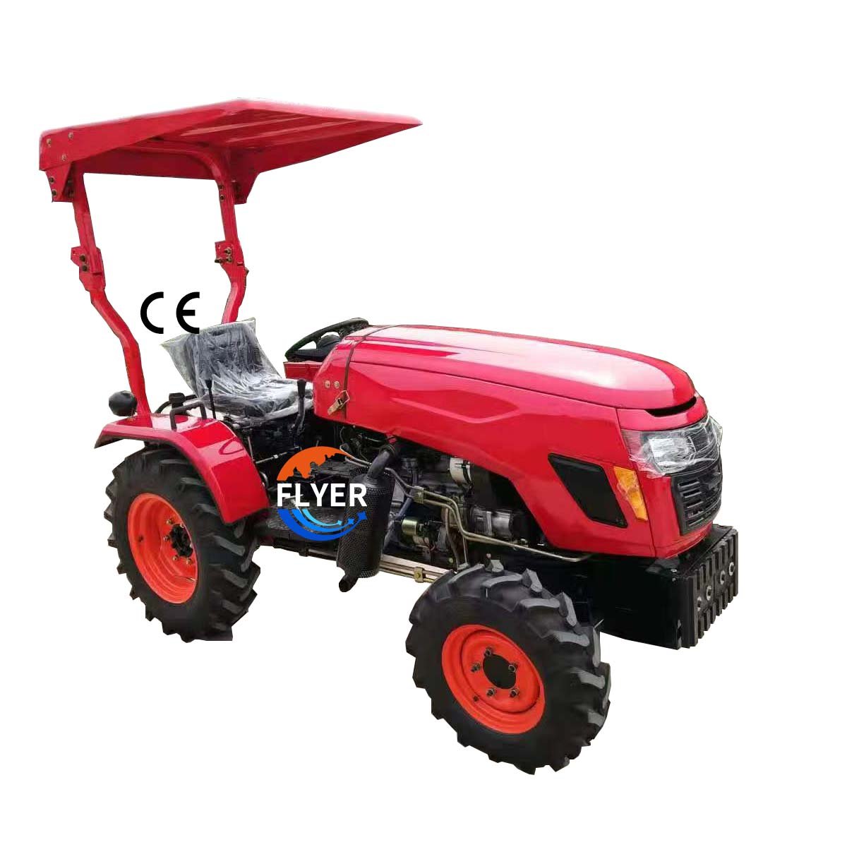 Agricultural Equipment 25hp Farm Tractor 3 Cylinder 4wd Small Mini Tractors with Sunshade for Sale