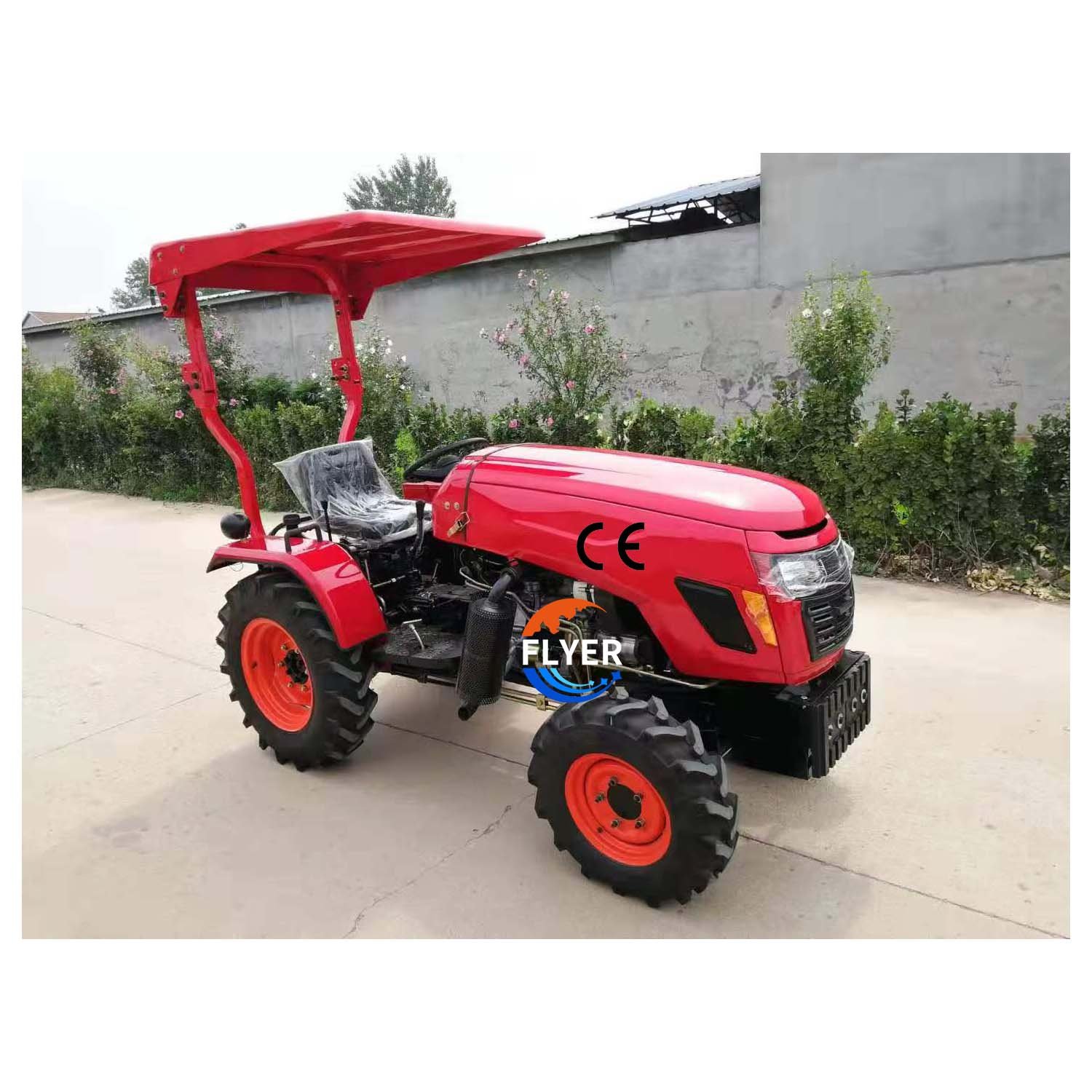 Agricultural Equipment 25hp Farm Tractor 3 Cylinder 4wd Small Mini Tractors with Sunshade for Sale