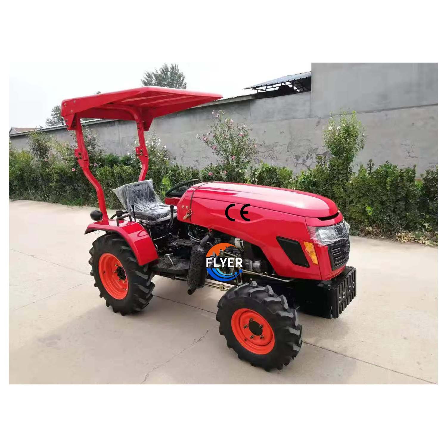 Agricultural Equipment 25hp Farm Tractor 3 Cylinder 4wd Small Mini Tractors with Sunshade for Sale
