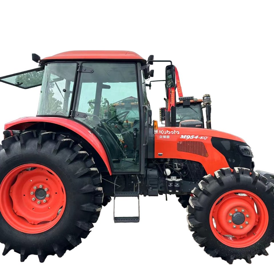 Used Kubota M704K 4WD Wheel Tractor for Agriculture 55-70HP Rated Power With Engine Motor Pump Gear Bearing Core Components