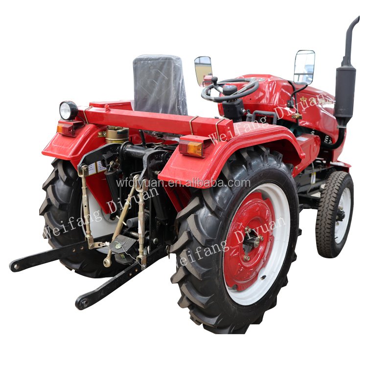 China 18hp Mini Tractor Lawn Mowers Agricultural Machinery Equipment Backhoe Loader