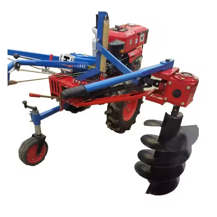 Chinese Walking Tractor Powered Earth Auger/Ground Drill for Walking Tractor Tree Planting Digger Machine