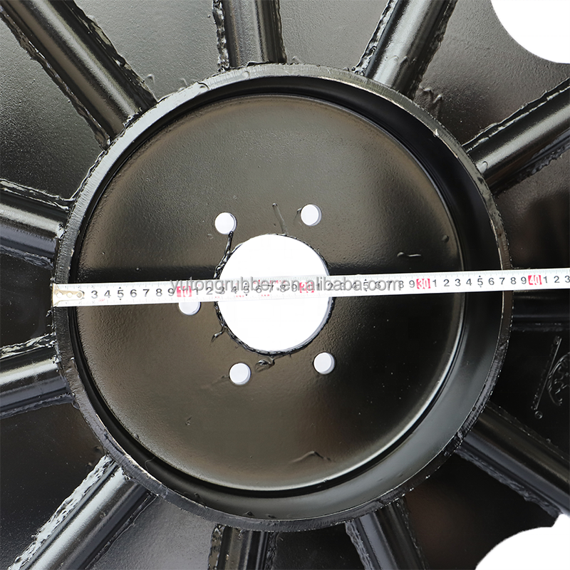 YT Factory 1600*80mm 1600*100mm 63 Inch Height Solid Rubber Airless Tractor Iron Wheels Slim Tyres Boom Sprayer Solid Tyres