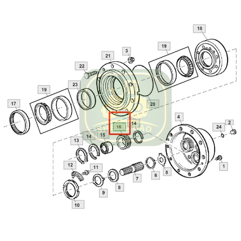 High Level CQ29408 Gear Suitable for John Deere Tractor Parts