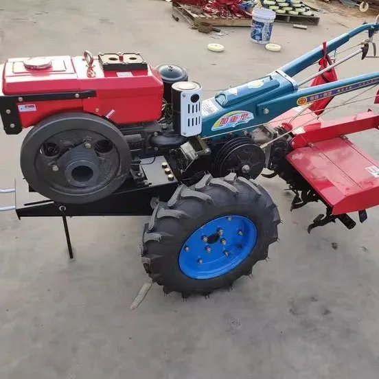 Mini Small Farm Garden Multipurpose Two-Wheel Walking Tractors New Used Hand-BEhind Tractors Agriculture Walk-BEhind Tractors