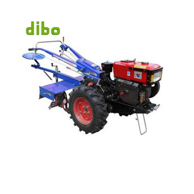 Multipurpose Farming Mini Walk Behind Tractor Price diesel Engine Small 15 hp 18hp 20hp Two Wheels Hand Walking Tractor for Sale