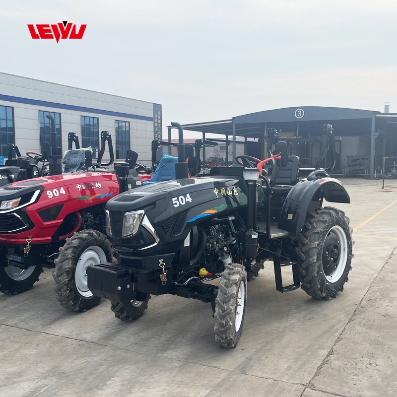 Factory Hot Sale Tractor 70hp 80hp Wheel Tractors for Multifunctional Agricultural Greenhouse