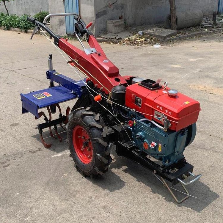 Farm Multi Purpose With Plough Rotavator Corn Wheat Planter Hand Walking Tractors Two Wheels Cultivators Mini Plough Tiller