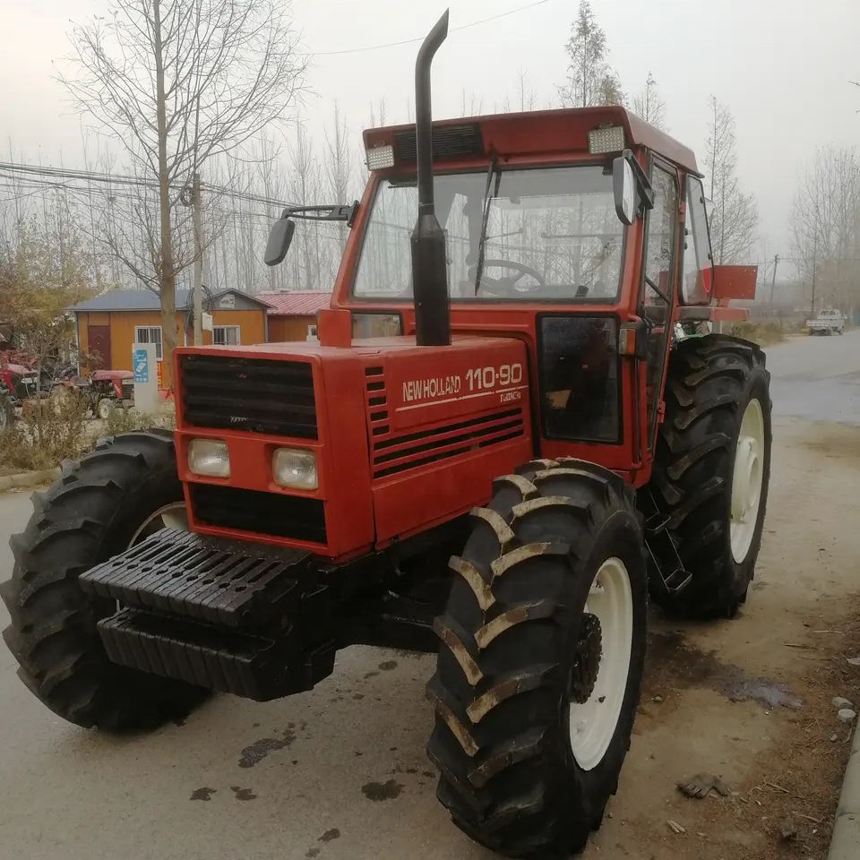 Used Fiatagri Tractors 110-90 110HP 4x4WD Compact Tracteur Agricola Agricultural Machinery & Equipment Kubota Front End Loader