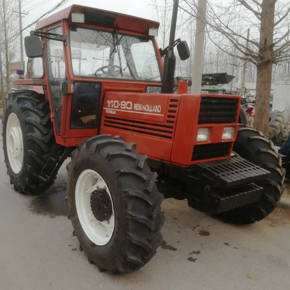 Used Fiatagri Tractors 110-90 110HP 4x4WD Compact Tracteur Agricola Agricultural Machinery & Equipment Kubota Front End Loader