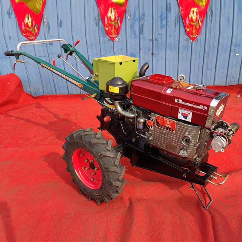 Multifunctional Walking Tractor 12hp 15hp 18hp Diesel Engine 2 Wheel Walk-Behind Agricultural Machinery