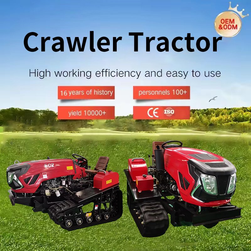 LUTIAN MiNi Farm Machine Tractor 30hp 35hp 40hp 4wd Four Wheel Tractor Small Garden Agriculture Crawler Tractor with Digging