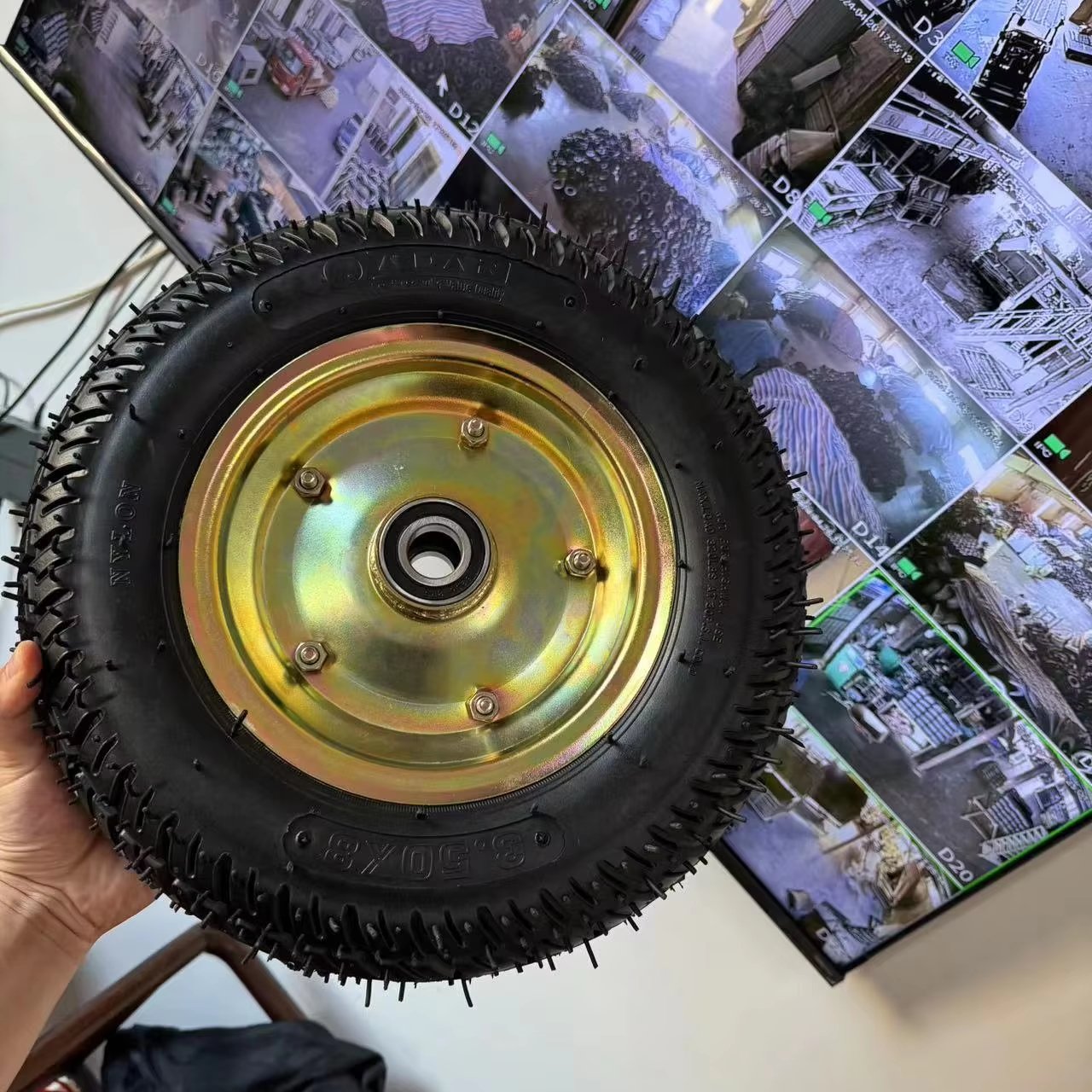 Pneumatic 14*3.5-8 Inch Wheel,Pneumatic Caster Wheel,Wheelbarrow Wheel Tires Caster Tire Replacement