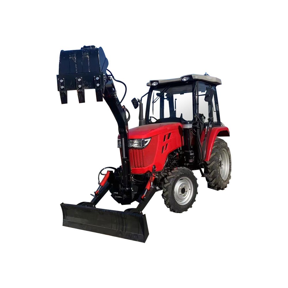 4 Wheel Tractor with Front End Loader Tractors Trucks Agriculture Mini Farm Tractor