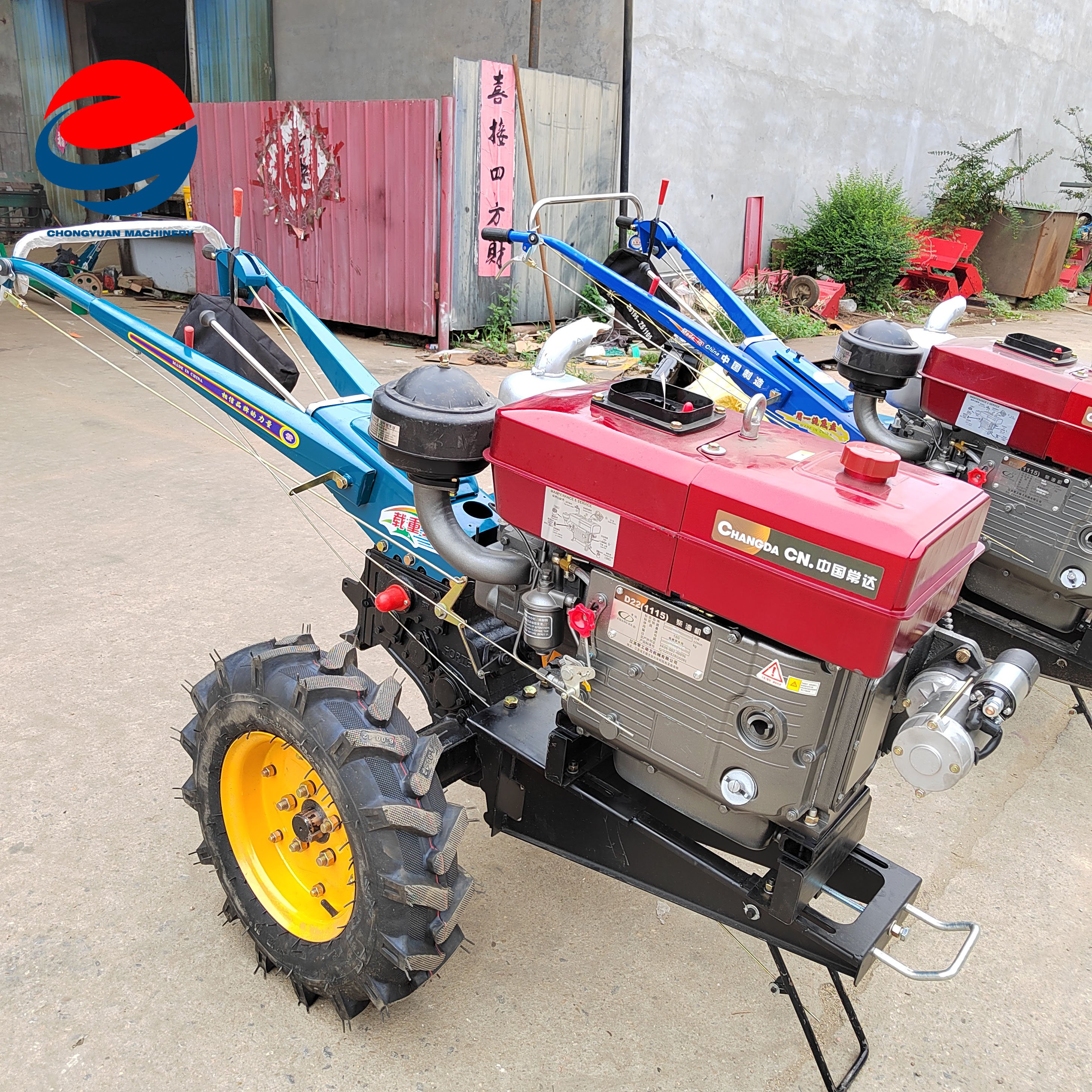 Mini Small Farm Garden Multipurpose Agriculture Equipment Hand Walk-behind Walking New and Used Tractors Two Wheel for Sale