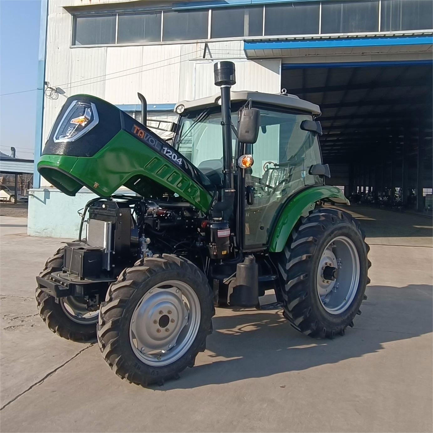 New 1204 1200hp Diesel Fuel Wheel Tractor 100hp Rated Power Core Components Engine Pump Gearbox Gear 4WD Wheel Condition New