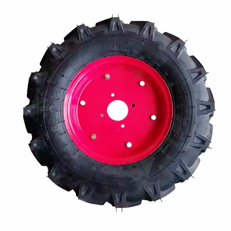 Agricultural Tiller Tire 5.00-12 5.00-10 4.00-10 4.50-10 6.00-12 Flat Free Tractor Wheel Durable Rubber Material Russian Market