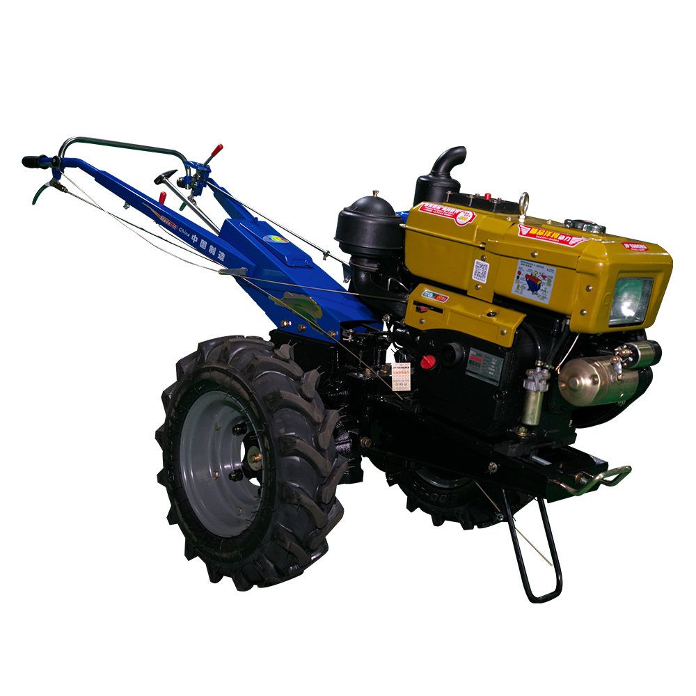 Hand Ploughing Cultivator Machine diesel Engines 20hp Power 2 Wheel Tiller Manual Walking Tractor