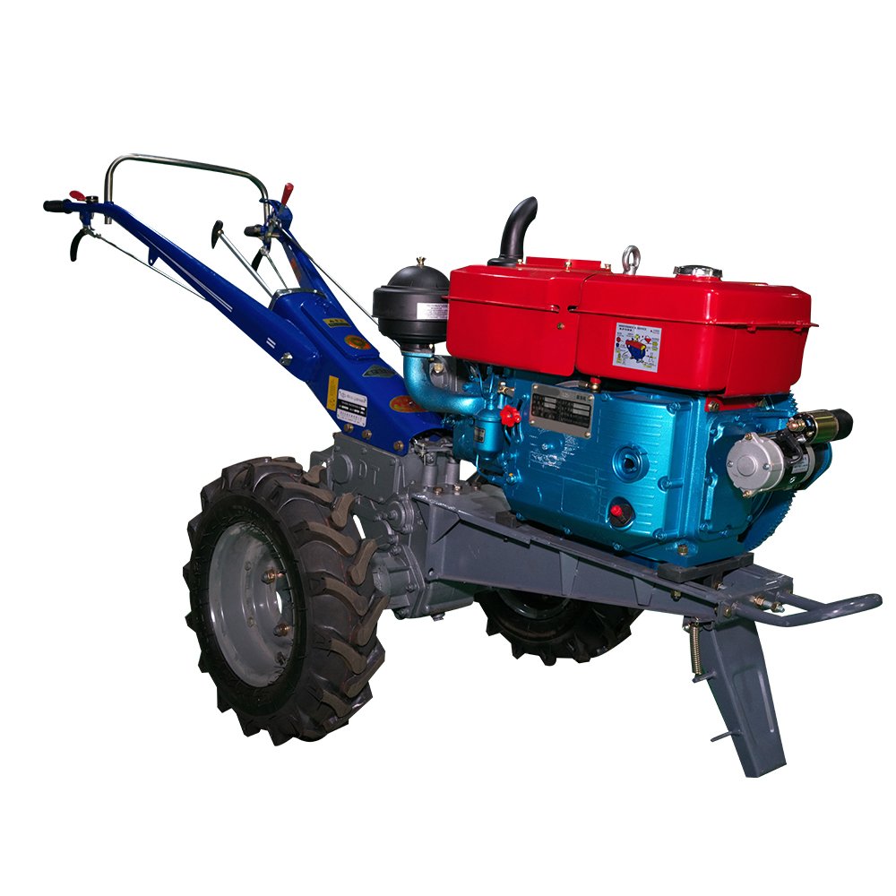 Hand Ploughing Cultivator Machine diesel Engines 20hp Power 2 Wheel Tiller Manual Walking Tractor