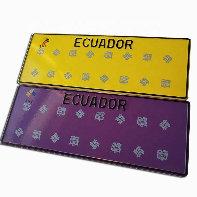 Cheap Motorcycle 3d Embossed Metal Sign Japanese British European Eu State Blank Vehicle Plates Custom Car Number License Plates
