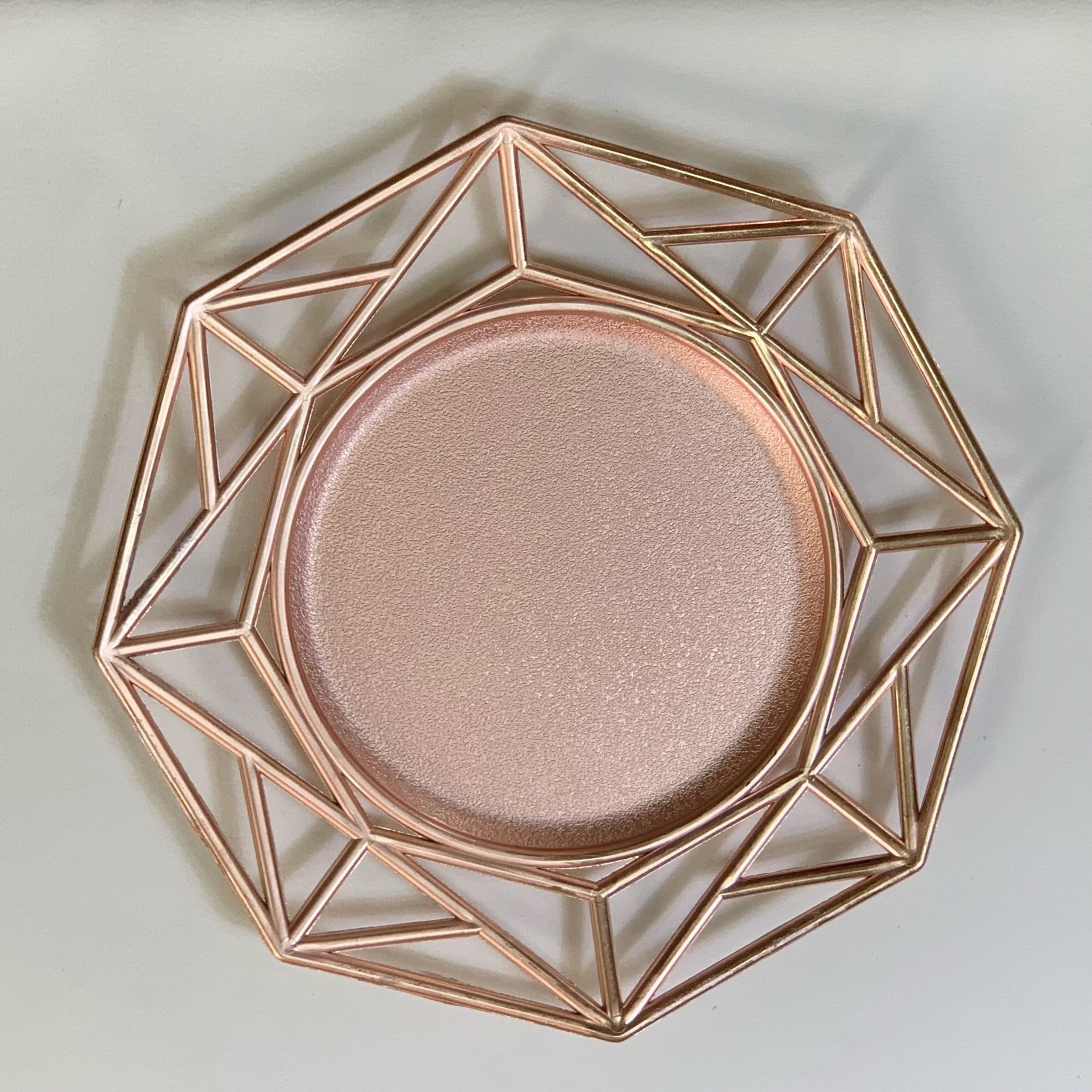 Hollow Charger Plate Hollow Octagonal Plate Chargers Durable Charger Service Plates Wholesale Plastic for Dinner Wedding Opp Bag