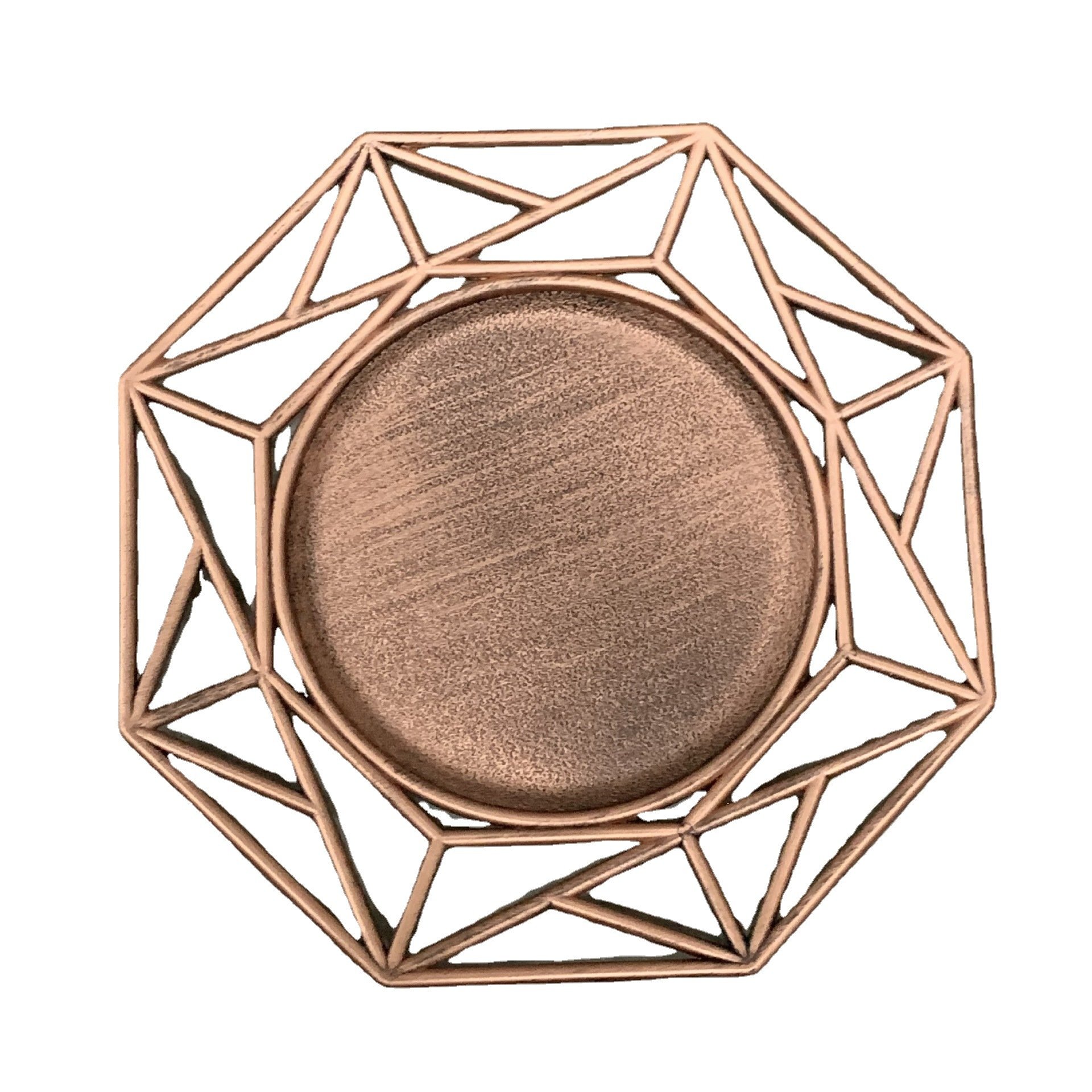 Hollow Charger Plate Hollow Octagonal Plate Chargers Durable Charger Service Plates Wholesale Plastic for Dinner Wedding Opp Bag