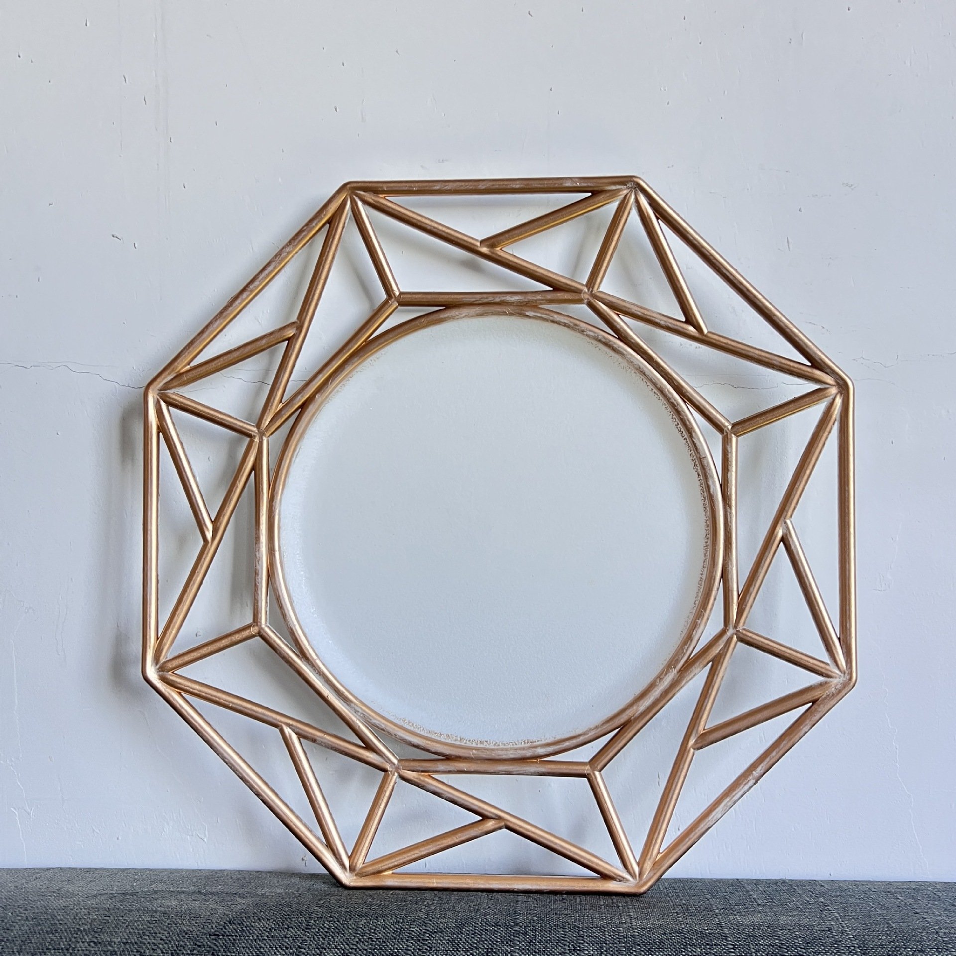Hollow Charger Plate Hollow Octagonal Plate Chargers Durable Charger Service Plates Wholesale Plastic for Dinner Wedding Opp Bag