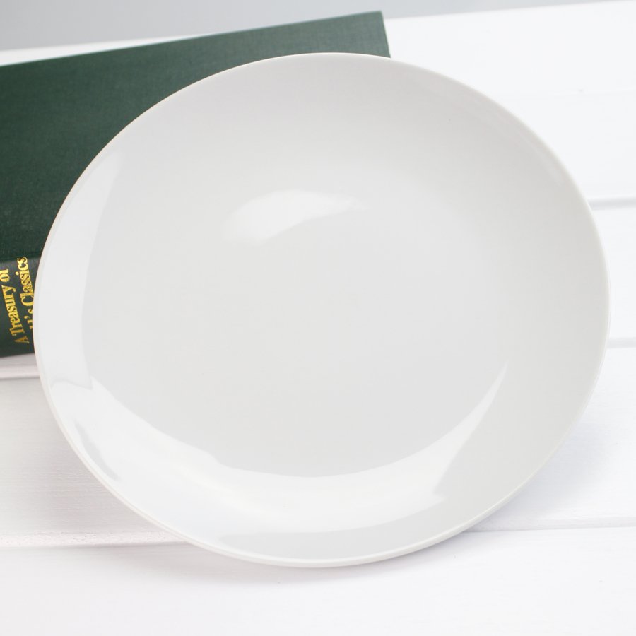 Customized Sublimation 3D Ceramic Plate Home Decoration Camping White Box Customized Logo CE Frost Modern Restaurants Round