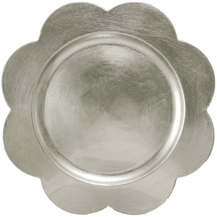Wholesale Tableware 13 Inch Plastic Gold Sliver Dinner Plates Reusable Party Decorative Plate