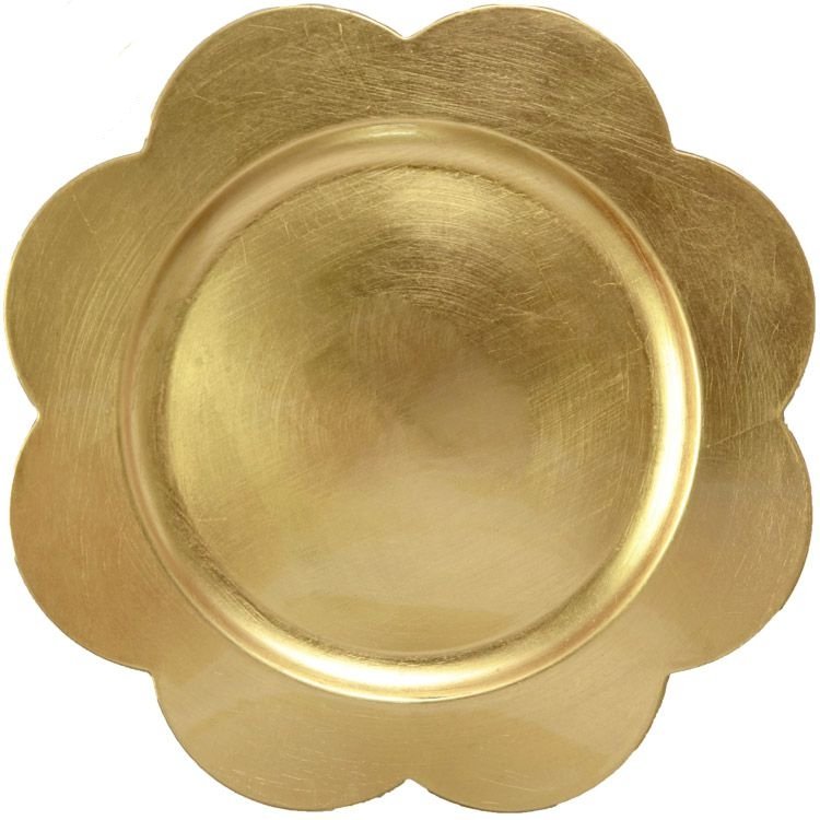 Wholesale Tableware 13 Inch Plastic Gold Sliver Dinner Plates Reusable Party Decorative Plate
