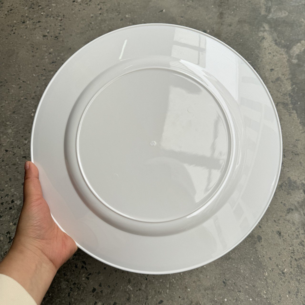 European American Style PET Food Grade Large Plate Disposable Plastic Tray Wedding Simple Fashion Decorative Dinner National