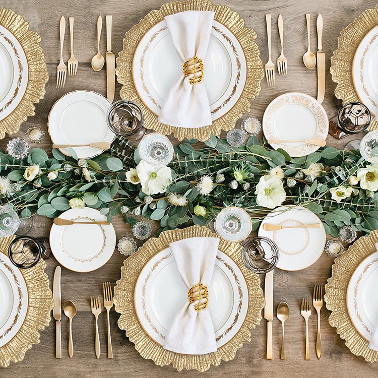 Most Popular Wedding Dinnerware Gold Reef Plate Chargers Plastic Dinner Plates Vintage Charger Plate