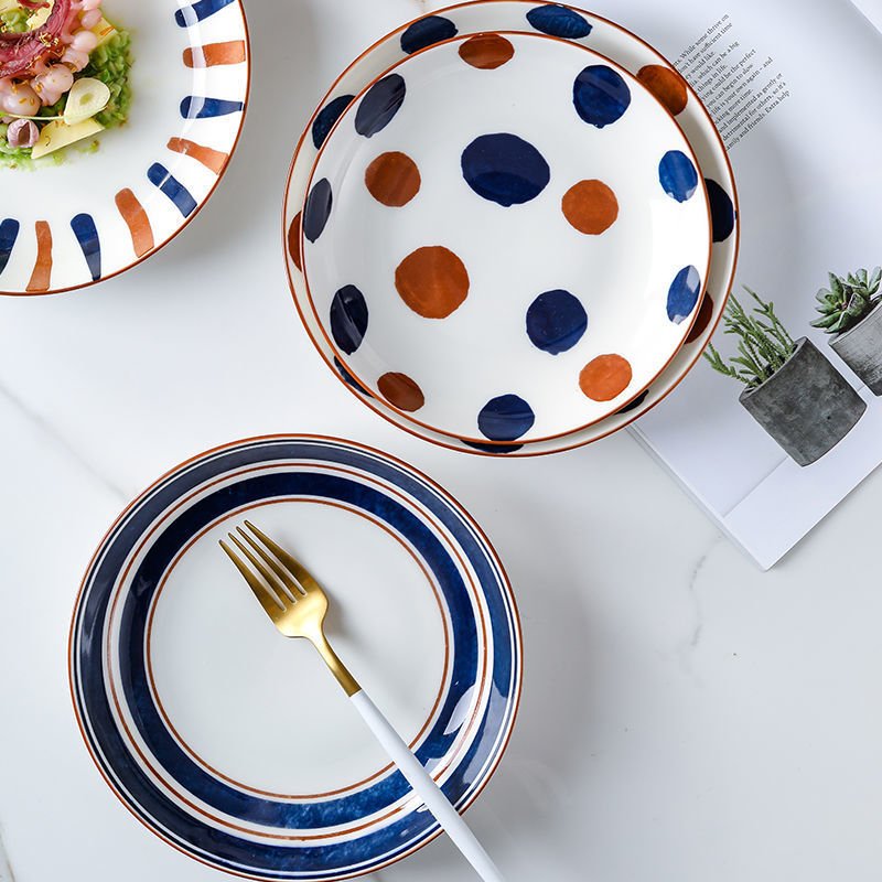 Zogifts Ceramic Dinner Plate Home Party Dish Set Cheap Bulk Restaurant Porcelain Christmas Decorative White Bowls Dinnerware