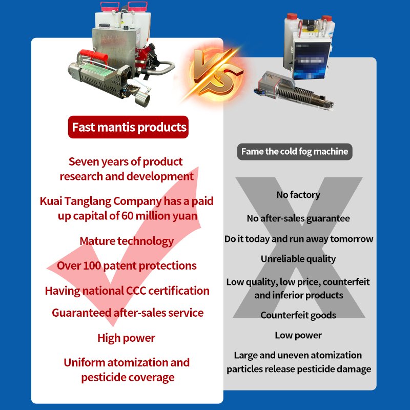 Fast Mantis Cool Aerosol Sprayer Agricultural Electric Manual Knapsack Sprayer Fogging Machine Electric Pesticide Sprayer