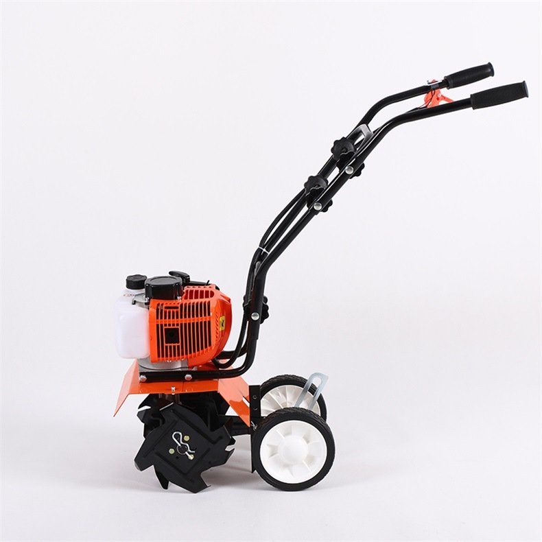 Agricultural Crawler Mini Power Tiller with Back Rotary / Greenhouse Cultivator Small Rotary Tiller for Walking Tractor