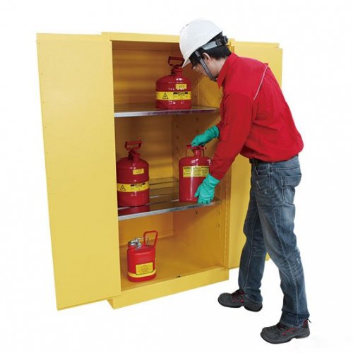 Top Quality All-Steel Chemical Dangerous Goods Secure Storage Cabinet (227L/60Gal) With Safety Padlock
