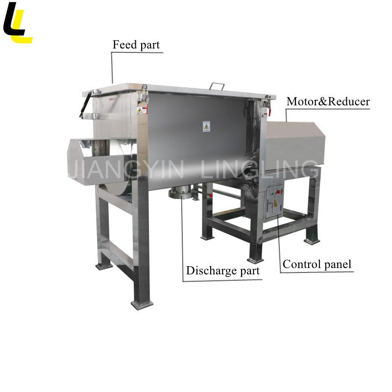 WJT Animal pet feeds bird seeds WDG granule chemical fertilizers Ribbon mixer mixing machine