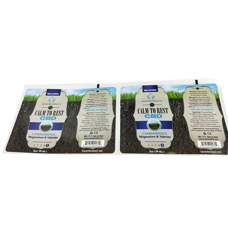 OEM custom Various types of labels Fertilizer herbicide and other crop fertilizer packaging label