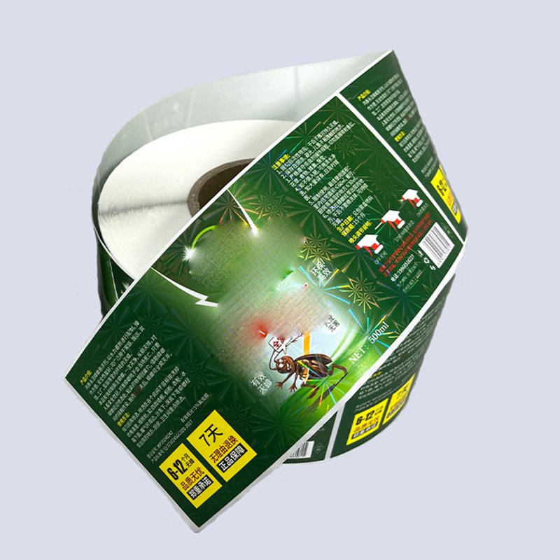 Custom Waterproof Self Adhesive Agricultural Glyphosate Herbicide Plastic Bottle Packaging Label Sticker Pesticide Bottle Label