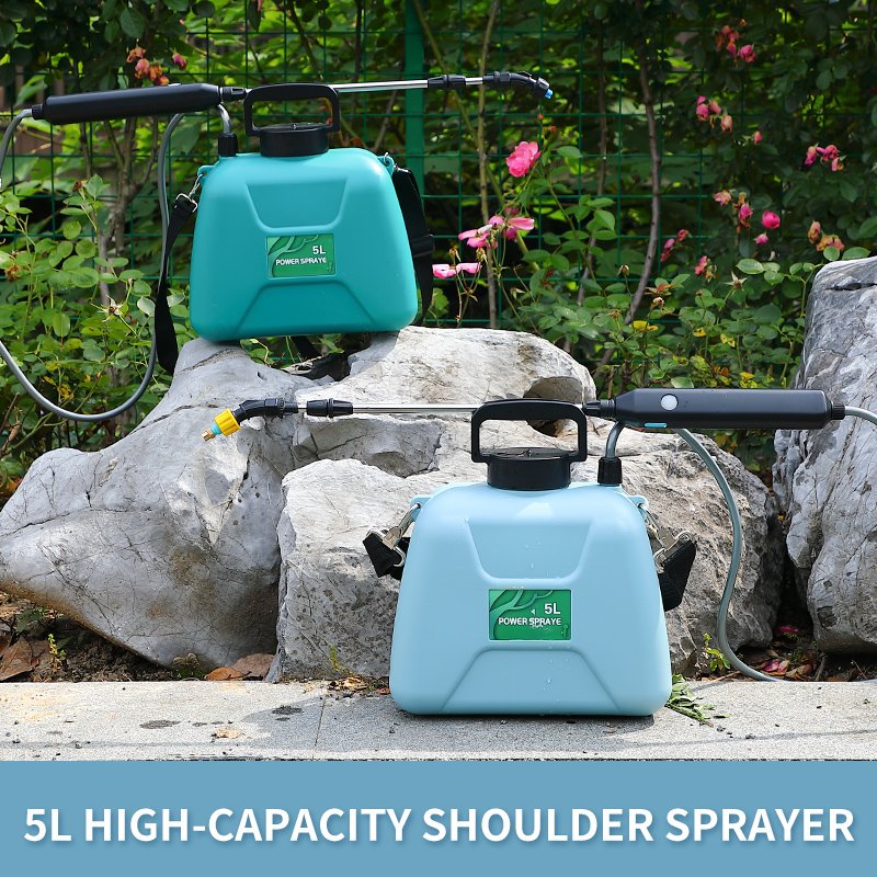 Shoulder 5L Electric Gardening USB Charging Lithium Battery Sprayer For Watering And Spraying Pesticides